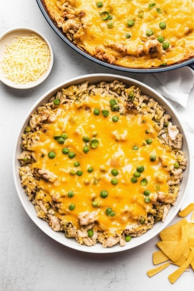 Cheesy Turkey Rice Casserole