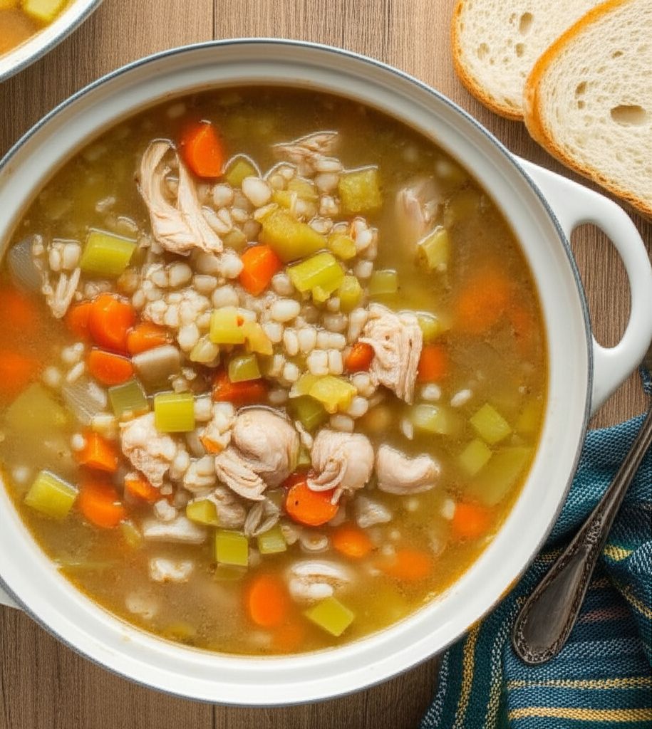 Chicken with Barley Soup
