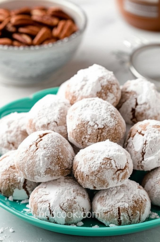 Chocolate Mexican Wedding Cookies
