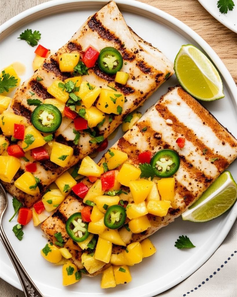 Citrus Swordfish with Citrus Salsa