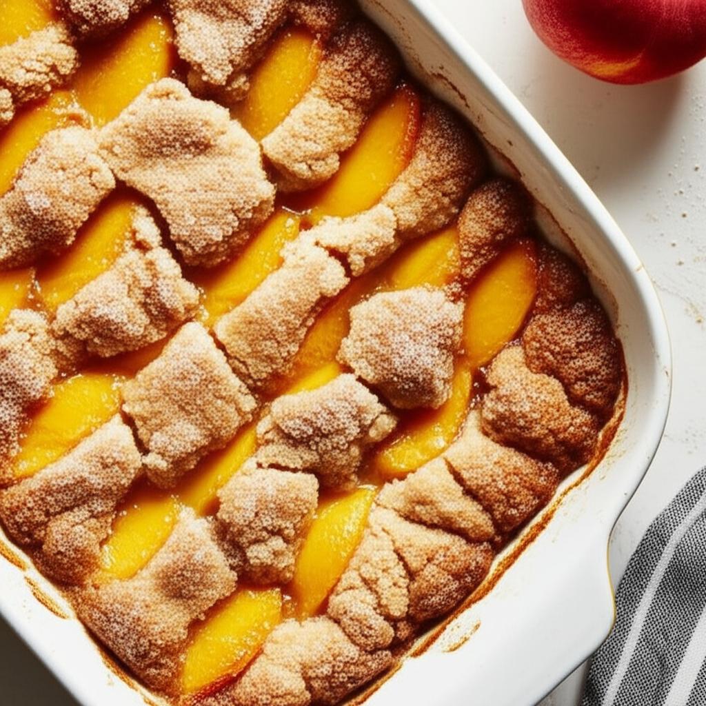 Crisp Peach Cobbler