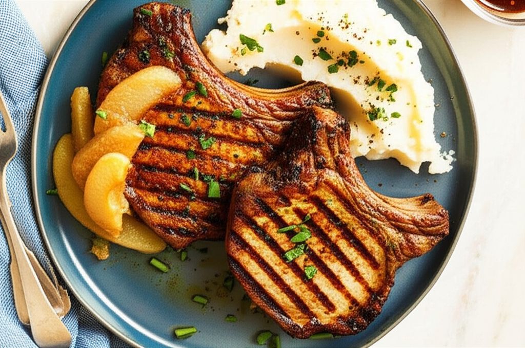 Dijon Grilled Pork Chops