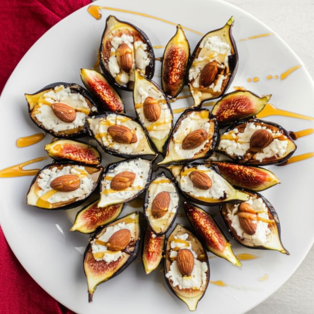 Elegant Fig Appetizers with Goat Cheese and Almonds