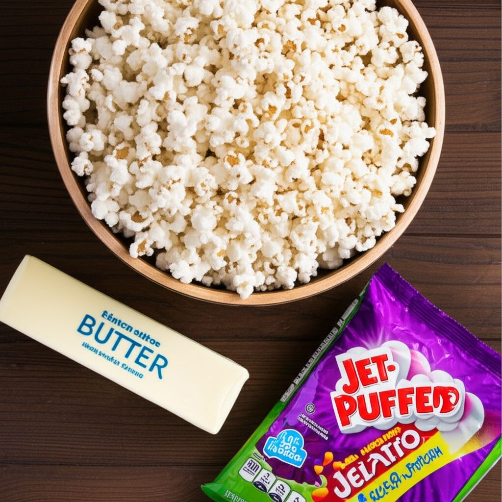 Festive JELL-O Popcorn Balls