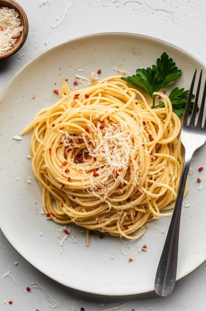 Fried Garlic Pasta