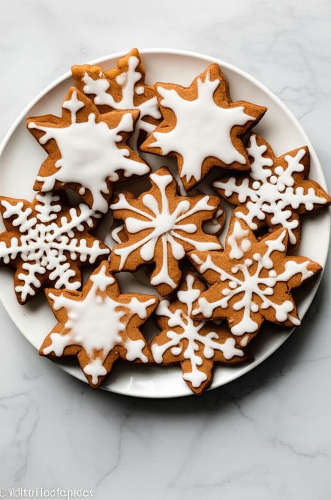 Gingerbread Snowflakes