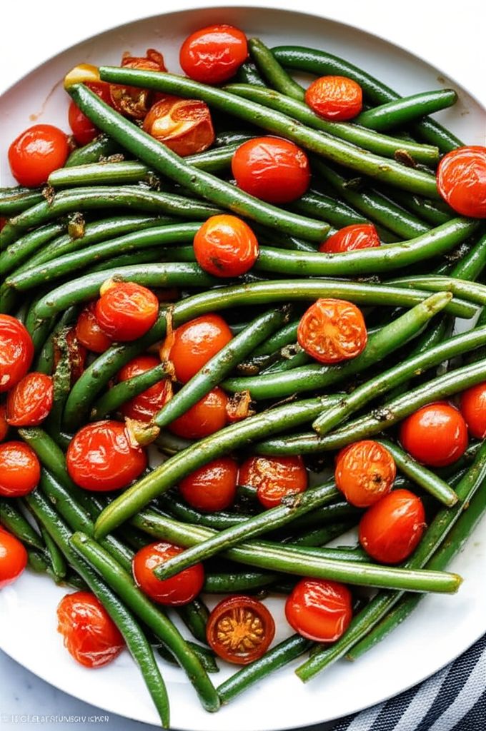 Green Beans with Cherry Tomatoes