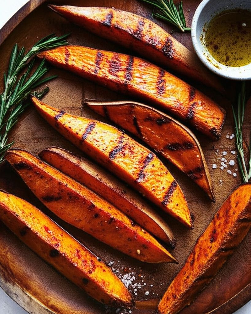 Grilled Sweet Potato Wedges