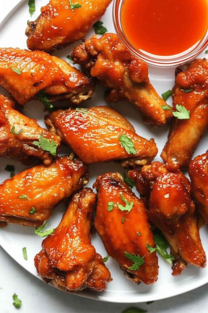 Honey-Sriracha Air Fryer Wings