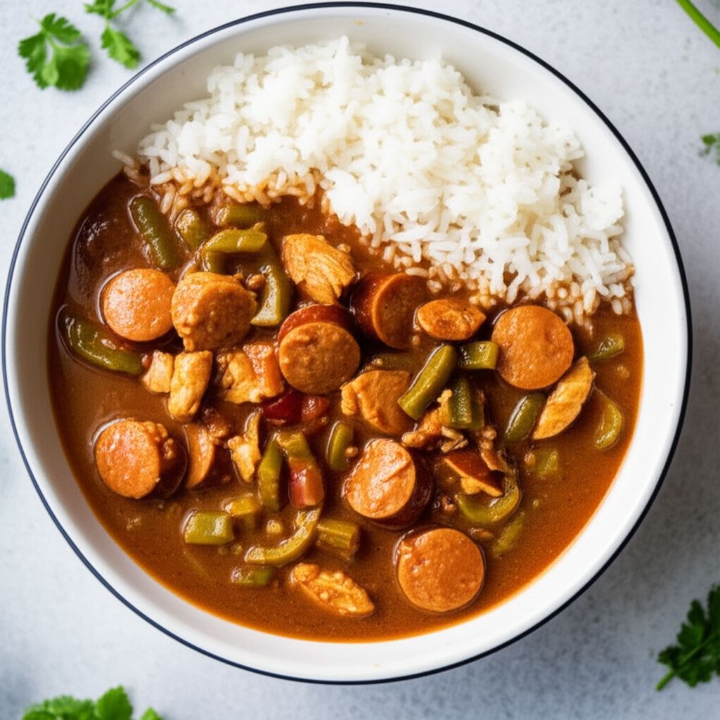 Instant Pot Chicken and Sausage Gumbo