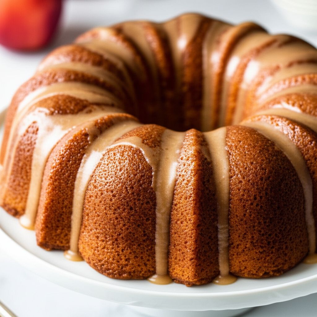 Jewish Apple Cake with Orange Glaze
