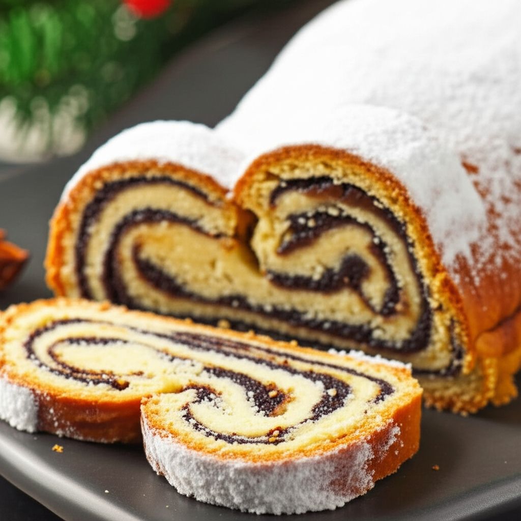 Mohnstollen (Poppy Seed Stollen)