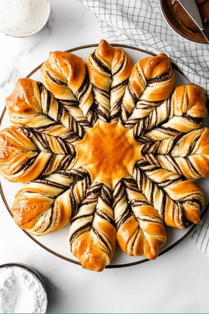 Nutella Star Bread with Puff Pastry