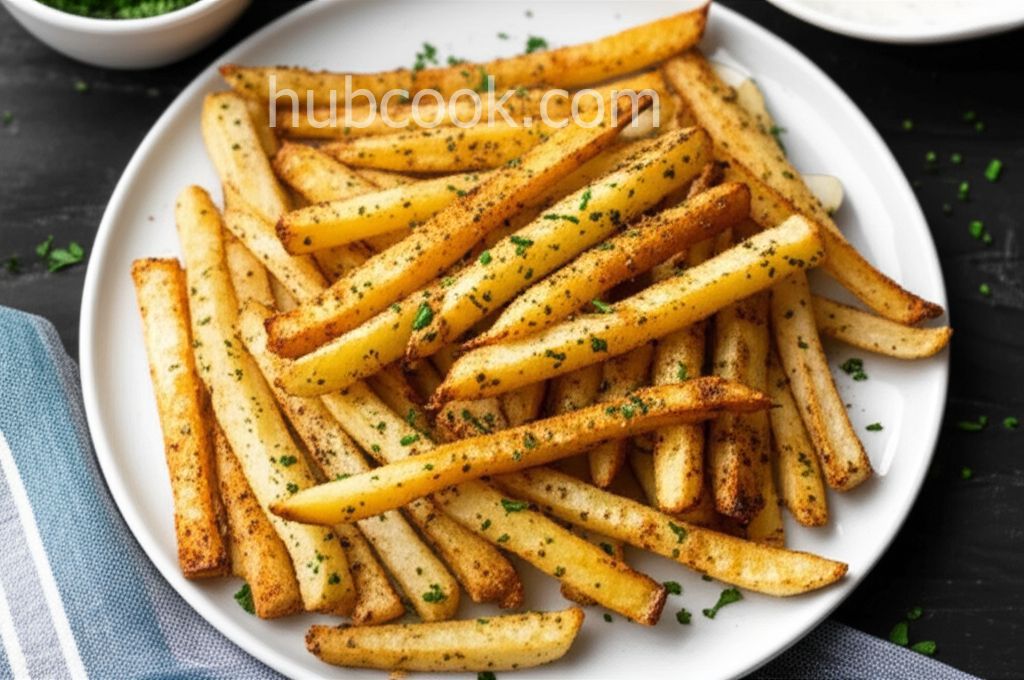Oven-Baked Garlic and Parmesan Fries