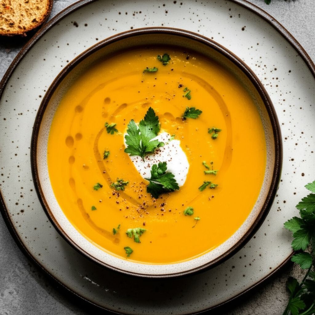 Pumpkin Soup with Coconut Milk