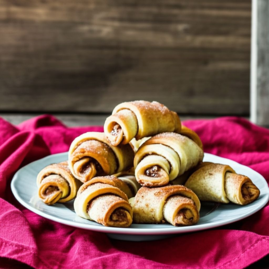 Raspberry and Apricot Rugelach