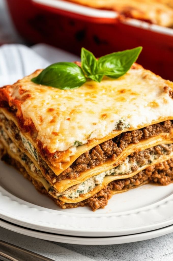 Spinach and Beef Lasagna