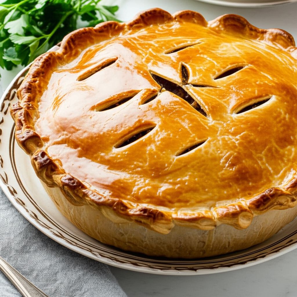 Traditional French Canadian Tourtiere