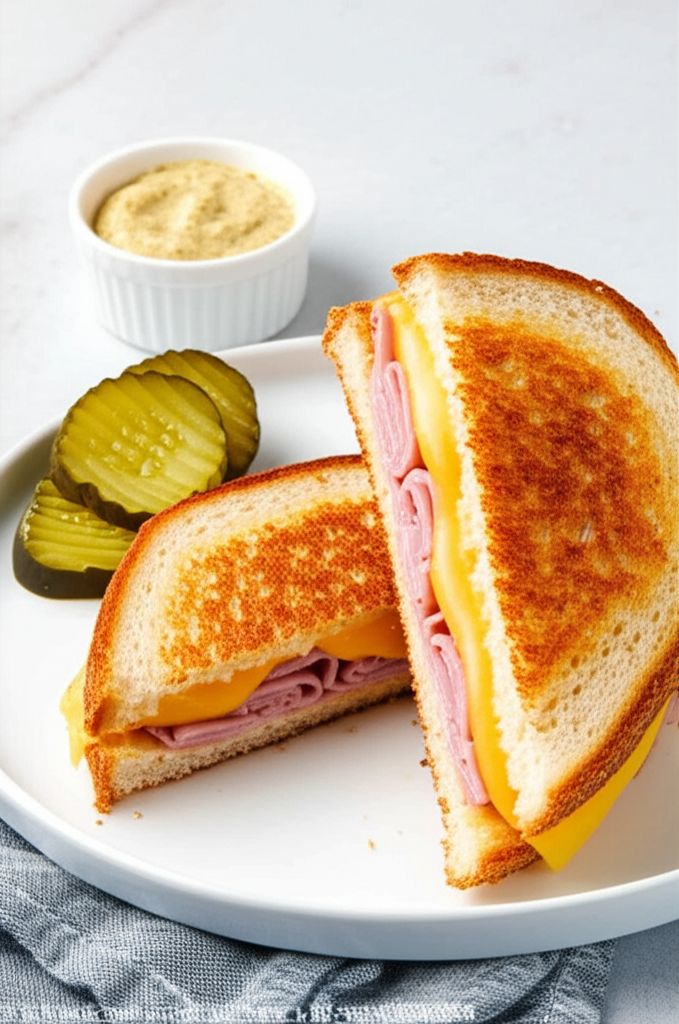 Air Fryer Grilled Ham and Cheese