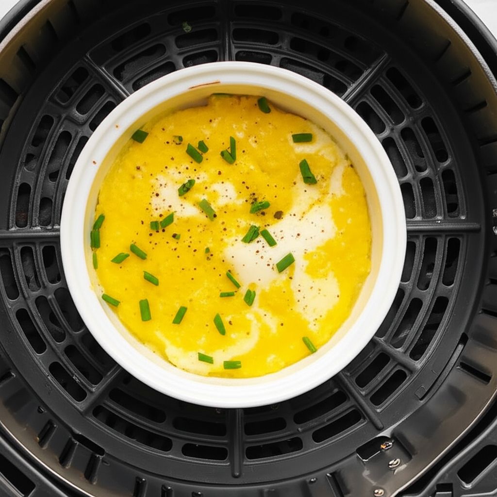 Air Fryer Scrambled Eggs