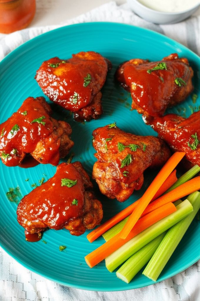 Baked Buffalo Chicken Thighs