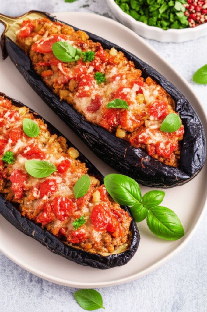 Baked Eggplant with Ground Beef