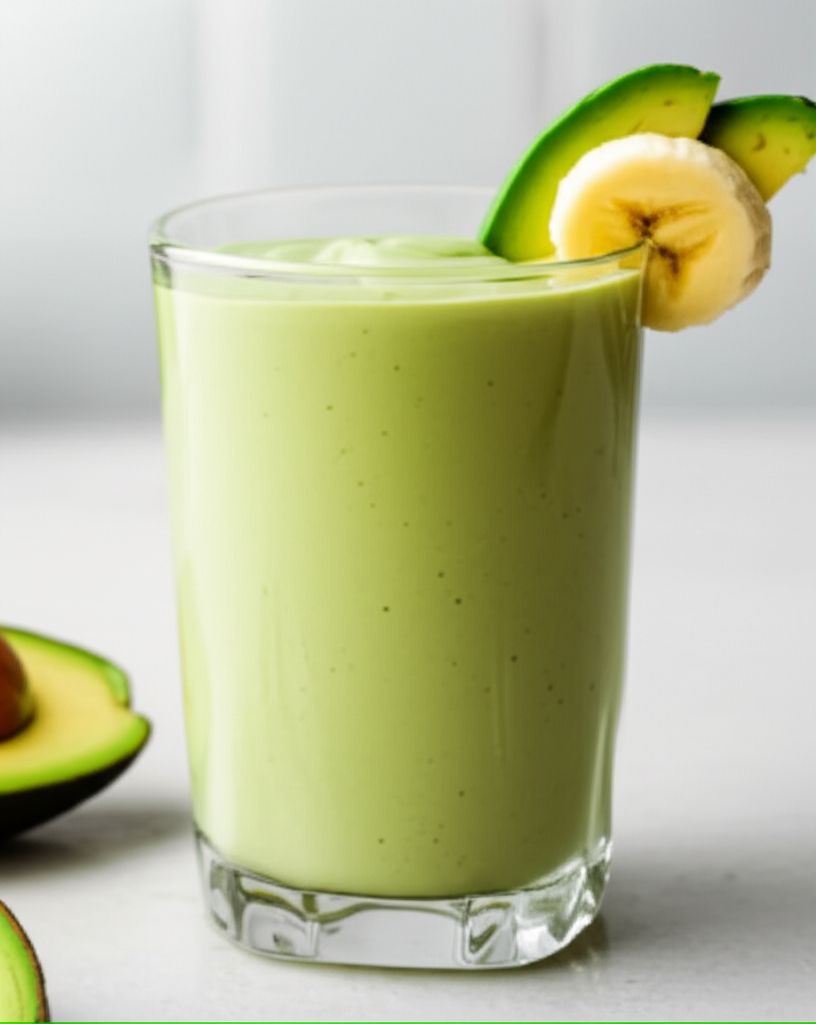 Banana Avocado Yogurt Smoothie