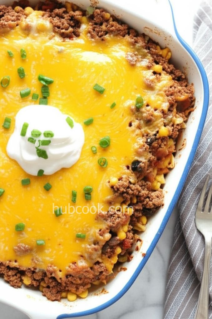 Beef Taco Noodle Casserole