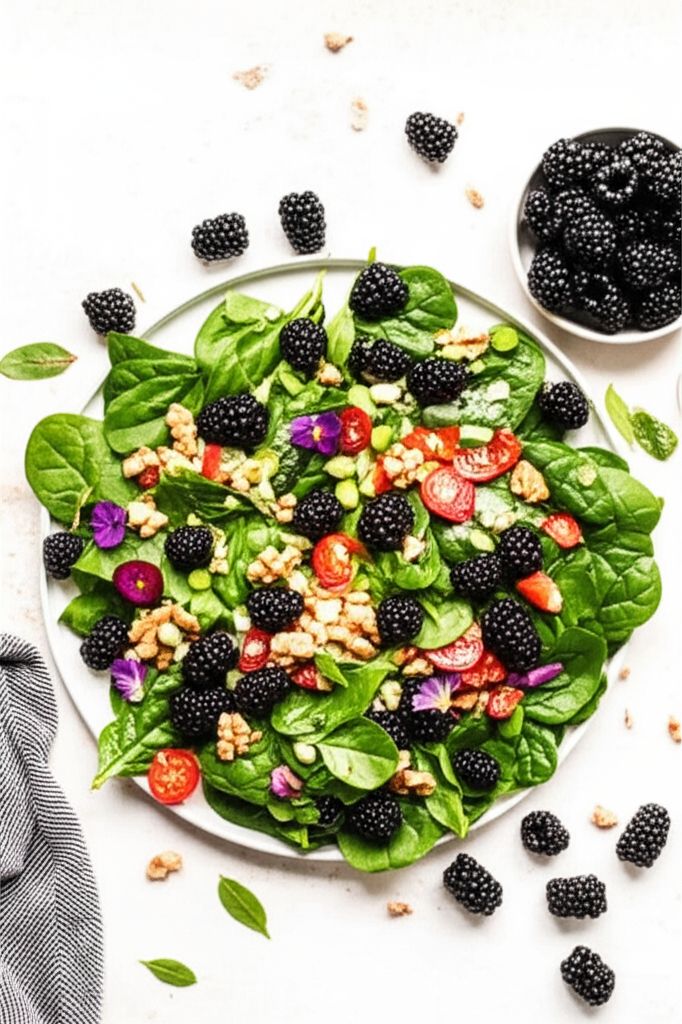 Blackberry Spinach Salad