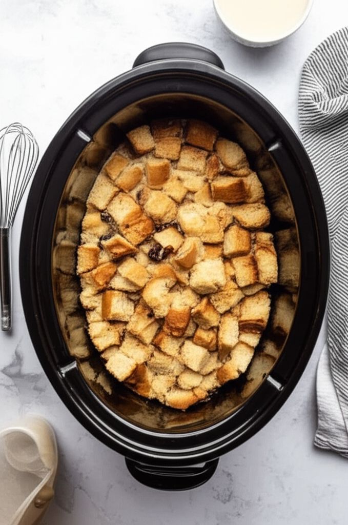 Bread Pudding in the Slow Cooker