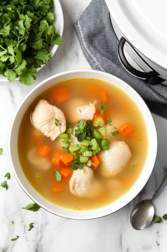 Chicken Broth in a Slow Cooker