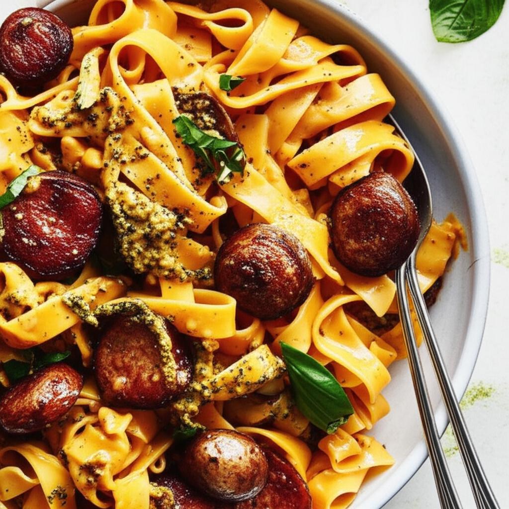 Creamy Pasta Toss with Smoked Sausage