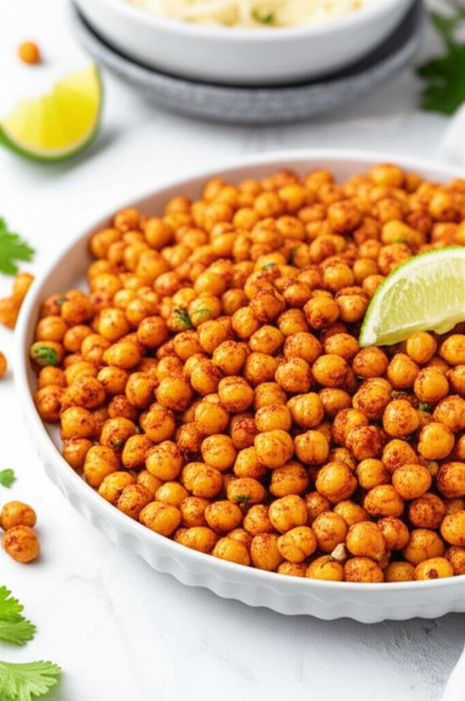 Crispy Air Fryer Chickpeas