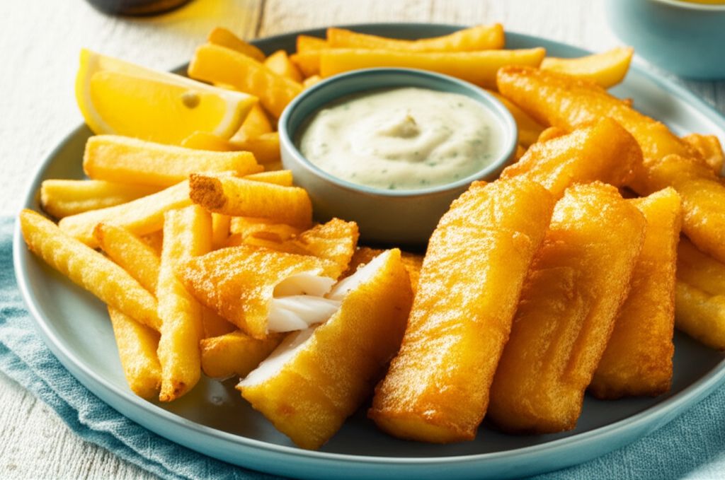 Crispy Beer Batter Fish & Chips