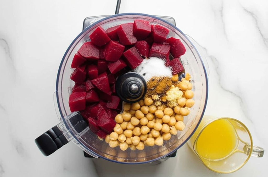 Easy Beet Hummus