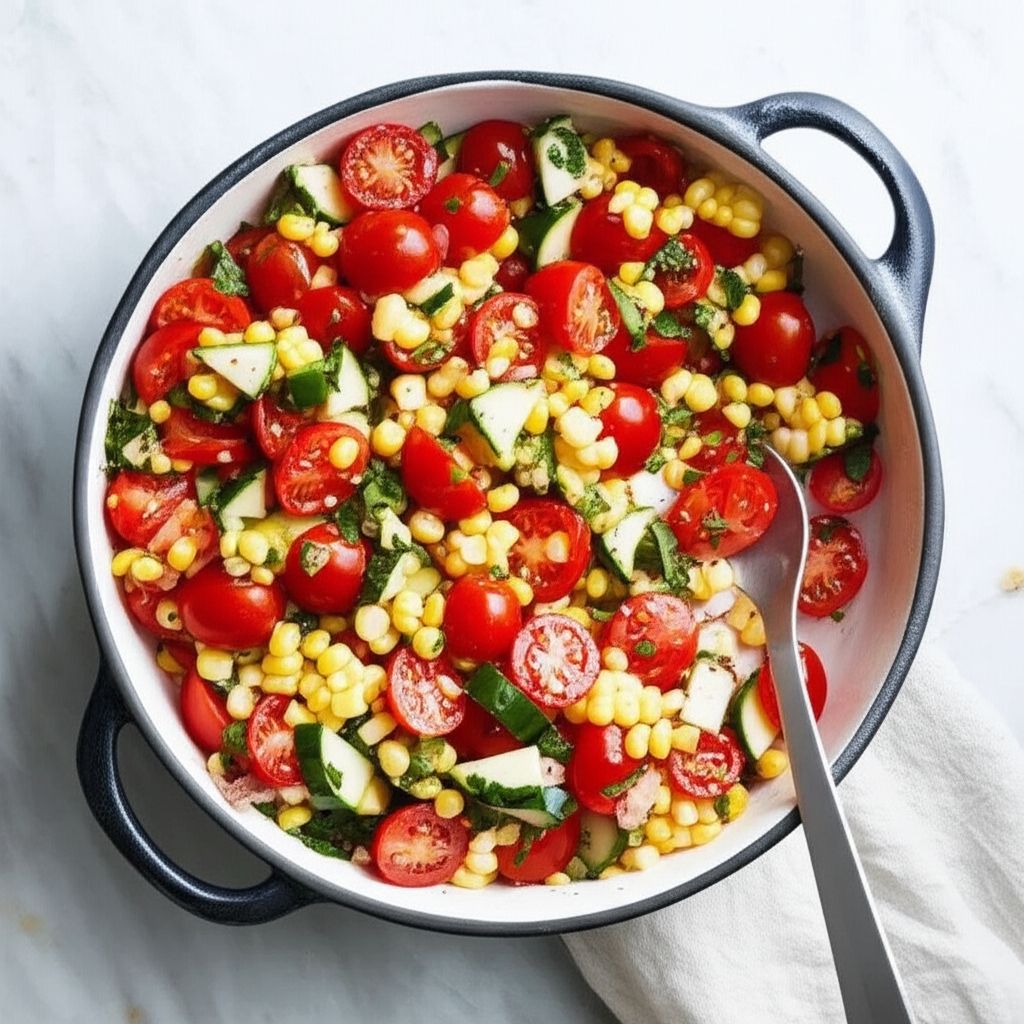 Easy Cherry Tomato Corn Salad