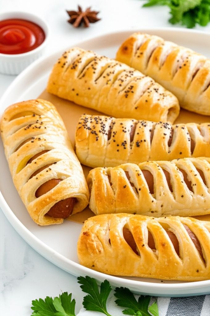 Easy Puff Pastry Sausage Rolls
