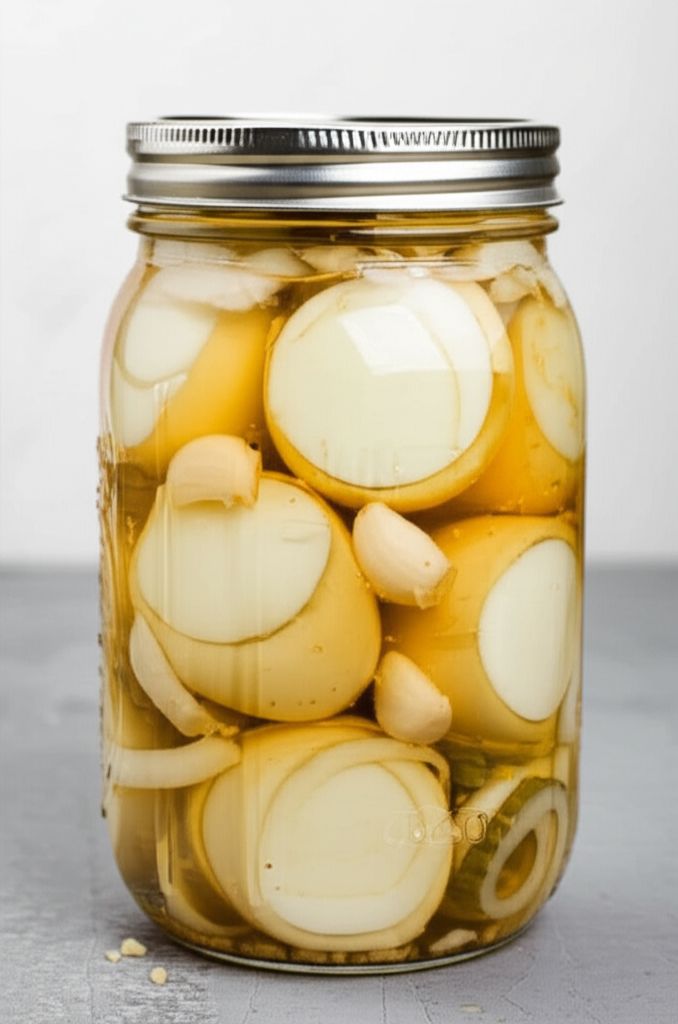 Garlic Pickled Eggs