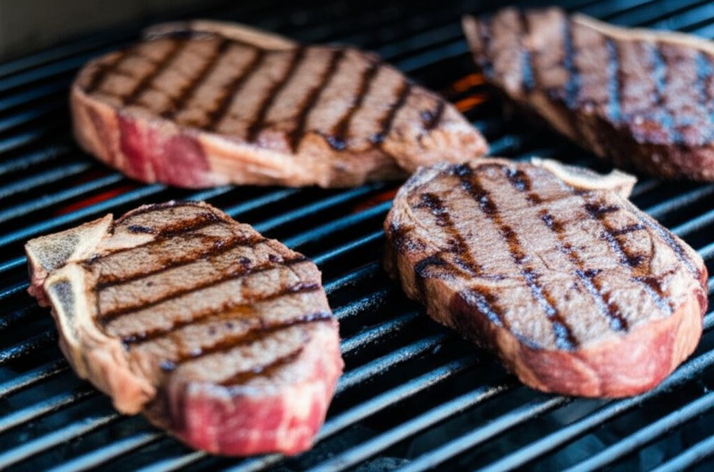 Grilled Delmonico Steaks
