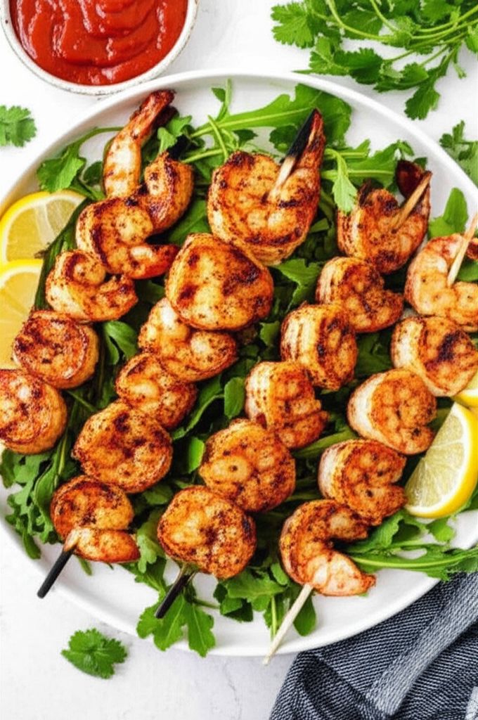 Grilled Garlic and Herb Shrimp