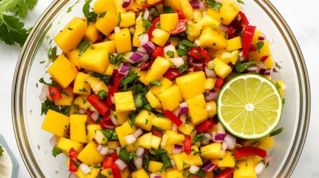 Grilled Pineapple Mango Salsa