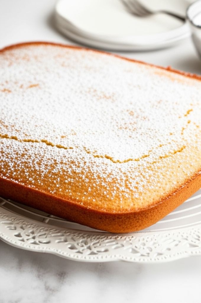 Healthier Simple White Cake