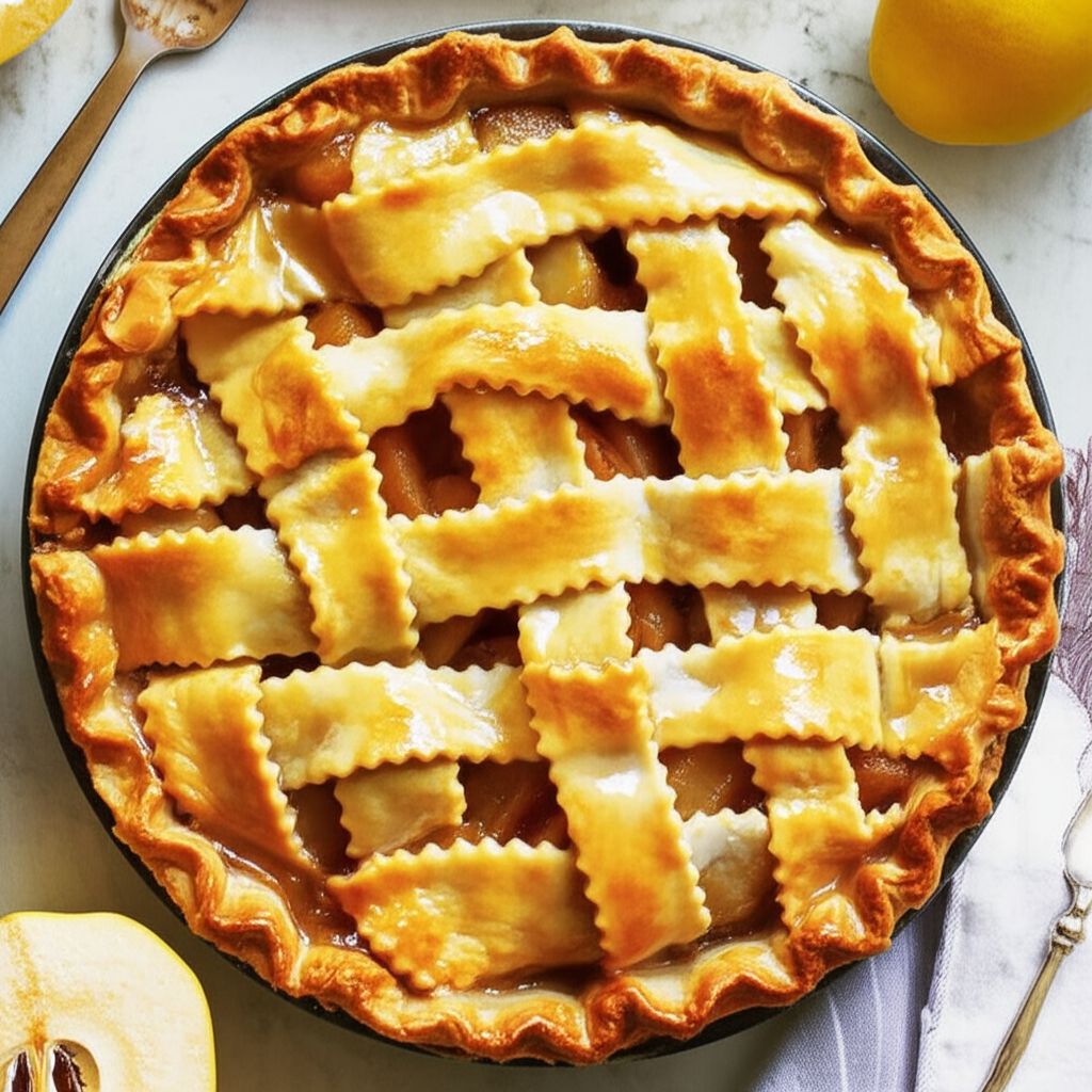 Honey-Poached Quince Pie