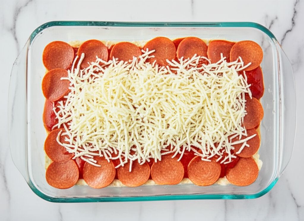Impossibly Easy Pizza Bake