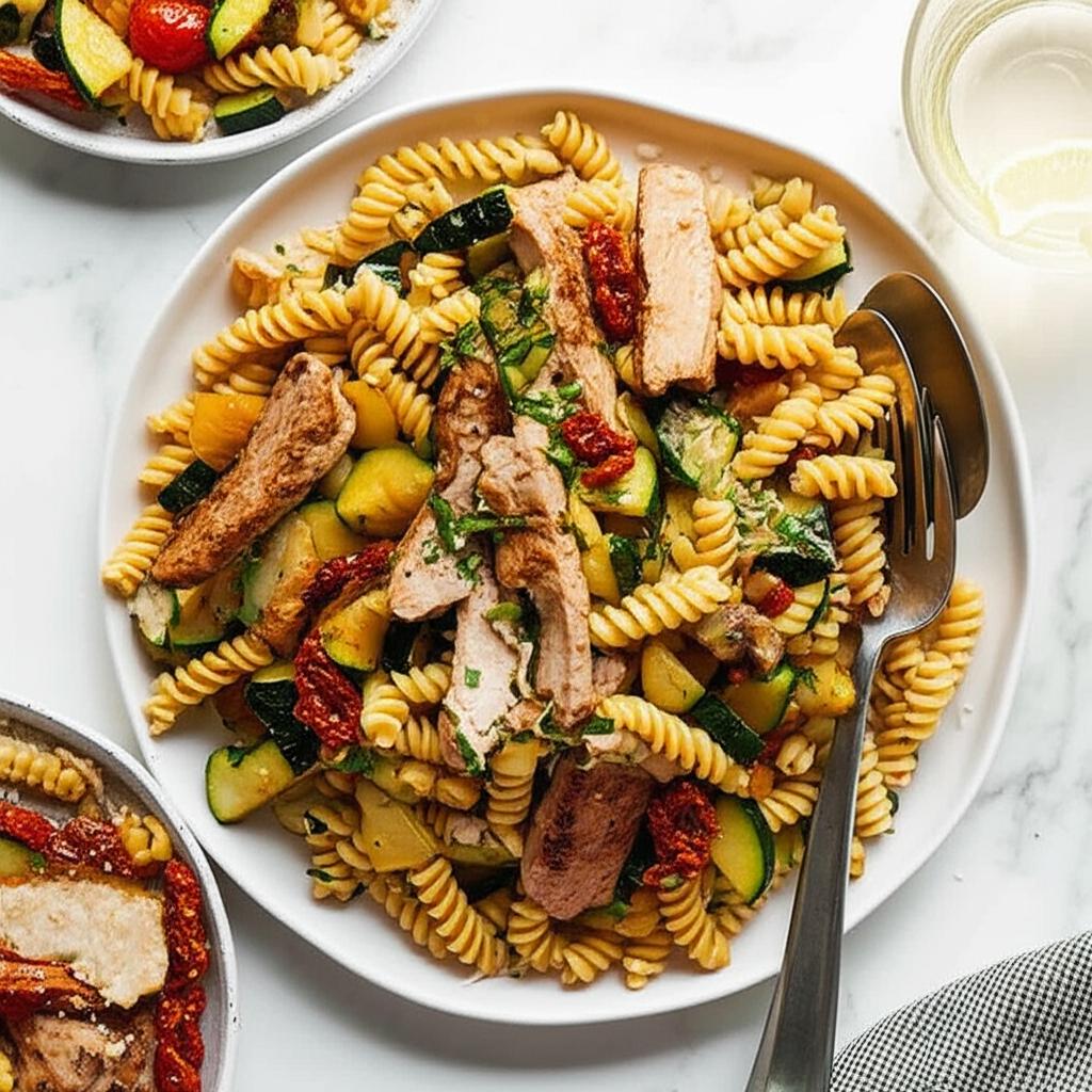 Italian Stir-Fried Pork & Pasta