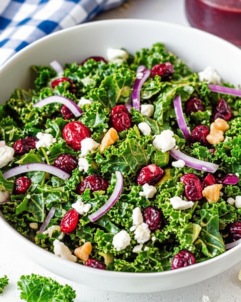 Kale Salad with Cranberries