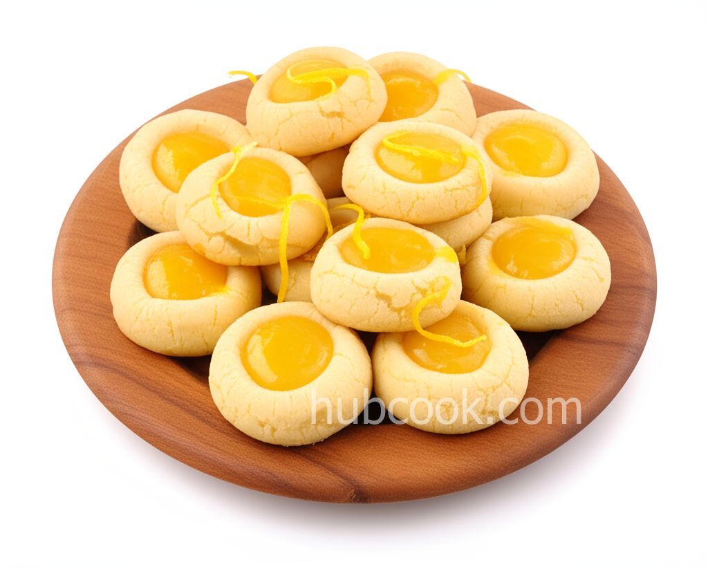 Lemon Curd Thumbprint Cookies