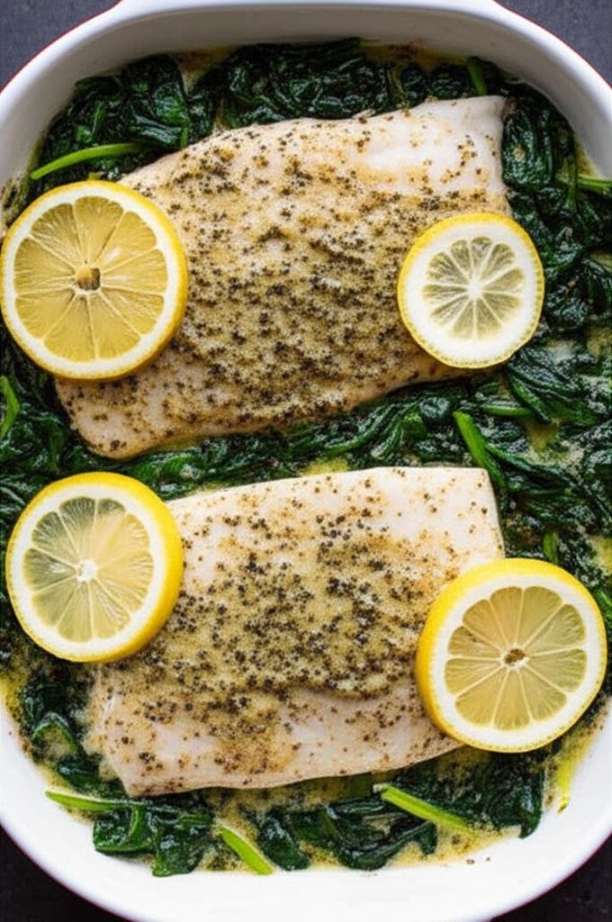 Lemon Garlic Butter Baked Cod