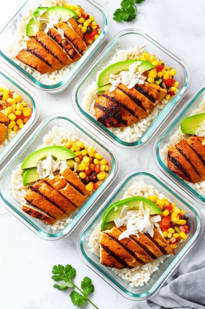 Mango Chicken Meal Prep Bowls