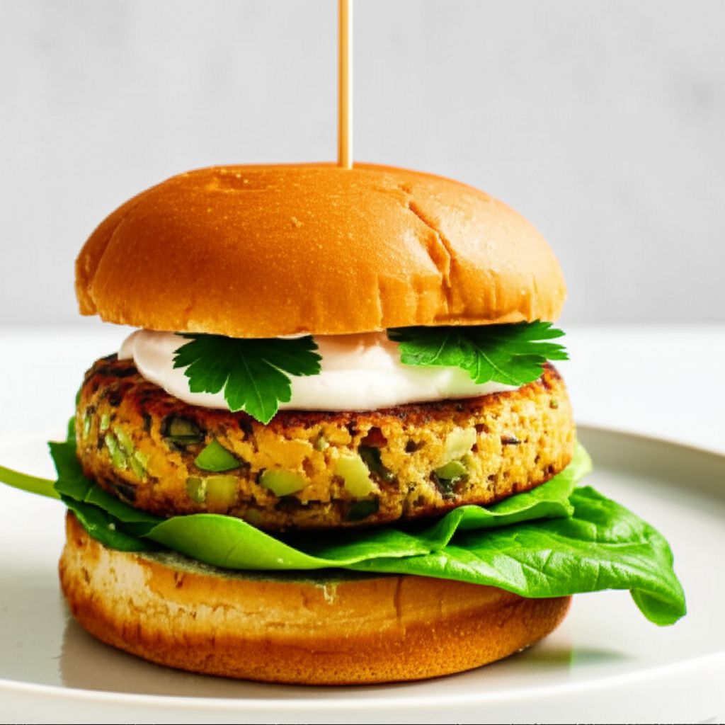 Mushroom Veggie Burger